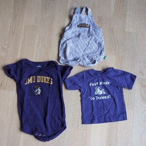 JMU Dukes James Madison University Baby Outfit Set. See Details For All Sizing